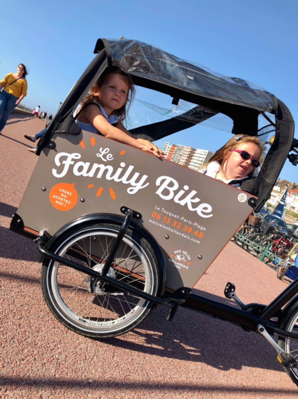 Nouveauté pour l'été au Touquet : Le Family Bike sur Mes Vélos Hollandais !